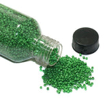 Glass Opaque Seed Beads Green 11/0