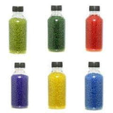 6 Colors Trans Seed Beads Bottles Combo Multicolor, Size 11/0