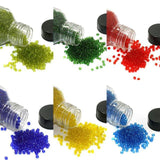 6 Colors Trans Seed Beads Bottles Combo Multicolor, Size 11/0