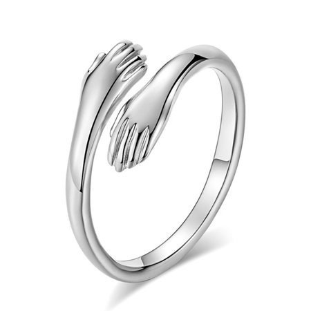 Ladies Fashion Heart Shaped Stainless Steel Simple Ring Girlfriend Birthday Gift  Ring | Wish
