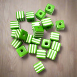 50 Acrylic Polymer Beads Cube 9 mm