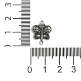 17x13mm Butterfly German Silver Connector Charms