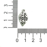 19x17mm Leaf German Silver Charms