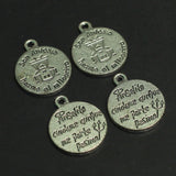 19mm Coin German Silver Charms