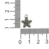 12mm Star Fish German Silver Charms