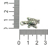 18x12mm Turtles German Silver Charms