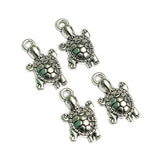 18x12mm Turtles German Silver Charms