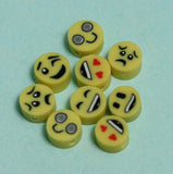 9mm Smiley Face Polymer Clay Fimo Beads