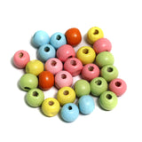 7mm Round Wooden Beads